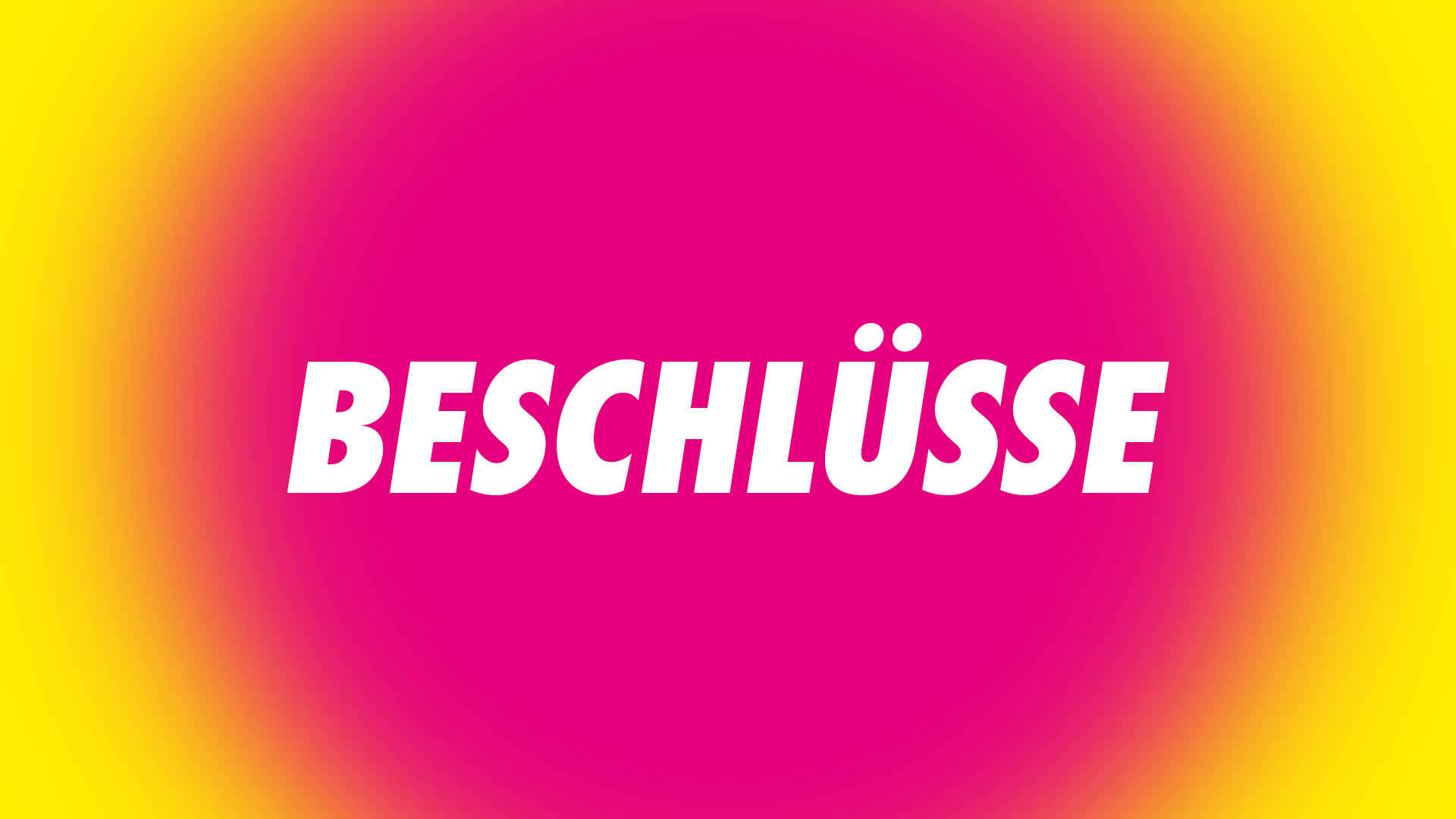 Beschlüsse