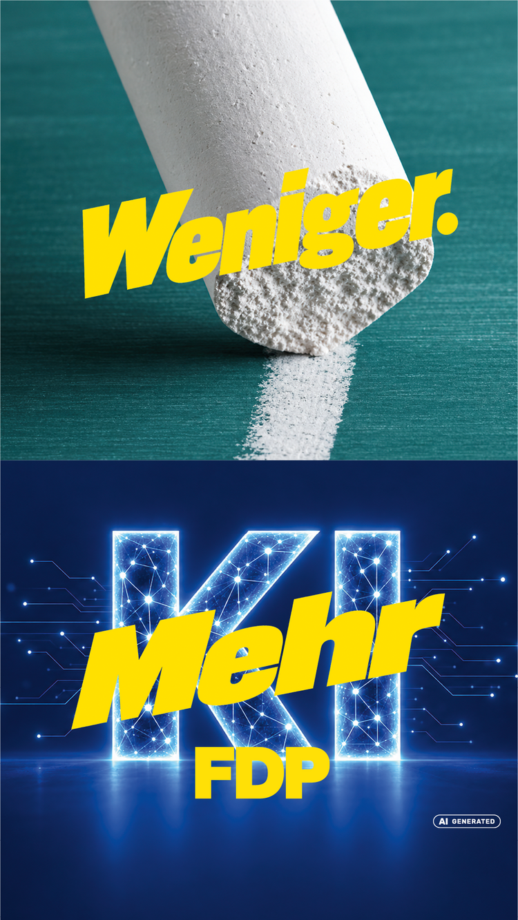 weniger Kreide